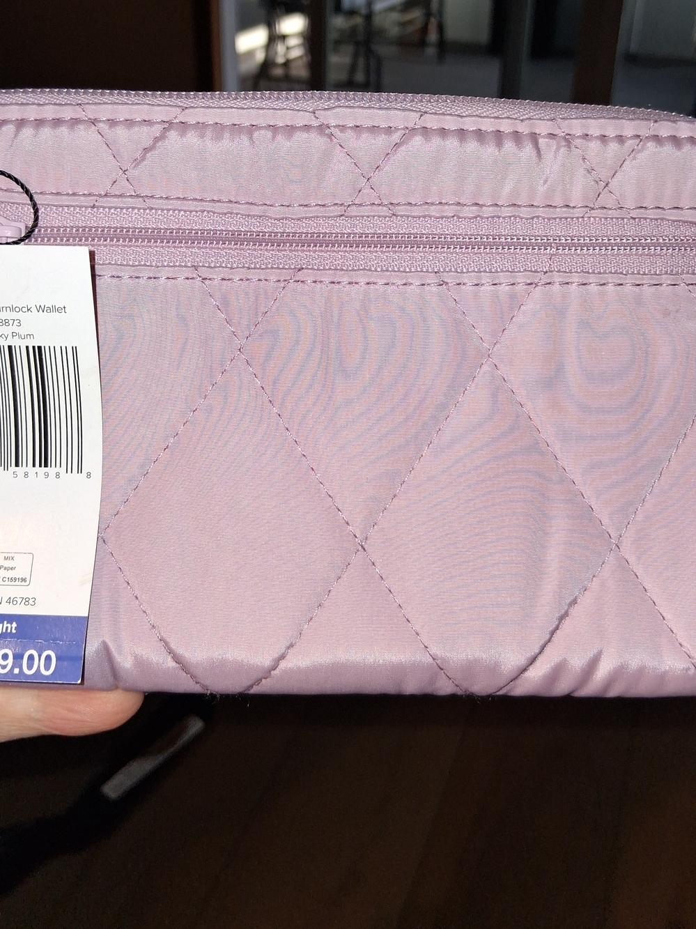 Vera Bradley Quilted Pink Turn-Lock Wallet - Picture 2 of 6